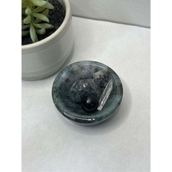 ✨Moss Agate Bowl - Picture 2 of 7
